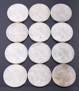 1922 Silver Liberty Peace Dollar Collection x12