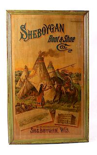 Sheboygan Boot & Shoe Co. Vintage Advertising Sign