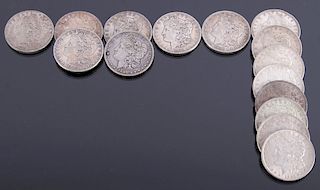 1879-1921 Morgan Silver Dollars x15 Coins