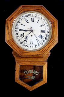 Antique Brandon Eight Day Arthur Pequegnat Clock