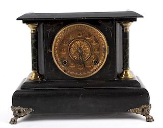 Ornate Mantle Clock with Claw Feet
