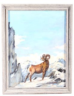 Original Rocky Mountain West Oil Painting