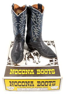 Nocona Leather and Lizard Boots in Box