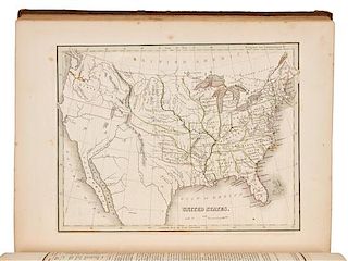 * BRADFORD, Thomas Gamaliel (1802-1887). A Comprehensive Atlas. Boston, NY and Philadelphia: William D. Ticknor and others, [183