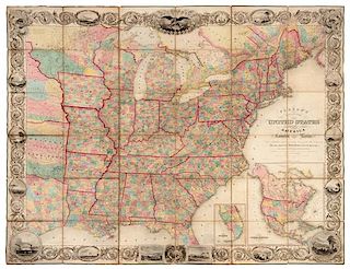 * COLTON, J.H. Colton's Map of the United States of America. New York: J.H. Colton, 1854.