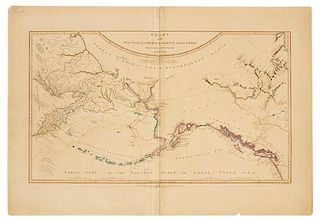 * ROBERTS, Henry. Chart of the N.W. coast of America and N.E. coast of Asia exploed in the years 1778 & 1779. London, 1 Jan. 179