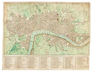 * SAYER, Robert (1725-1794). The London Directory or a New & Improved Plan of London, Westminster & Southwark. [London], 1777.