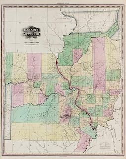 * TANNER, Henry Schenck (1786-1858). Illinois and Missouri...Improved to 1825. Philadelphia, 1825.