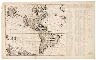 * WIT, Frederick de (1629/30-1706). Novissima et Accuratissima Septentrionalis ac Meridionalis Americae Descriptio. Amsteram, ca