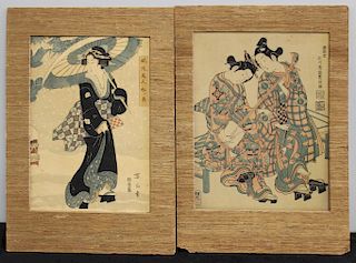 LOT Of Two Japanese Woodblock Prints.