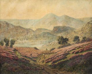 SCHULZ, Adrien. Oil on Canvas. Landscape.