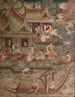 Thai Narrative Painting, 19/20th Century