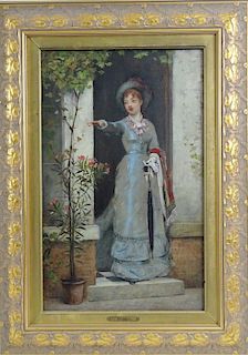 Louis Pierre Verwee Antique Original Oil Painting