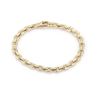 Cartier 18k Gold Flat Oval Links Chain Bracelet