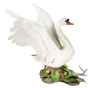 Edward M. Boehm L/E "Mute Swan" Porcelain Figure