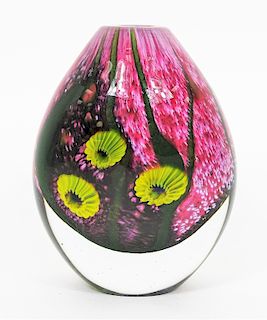 Robert Eickholt Contemporary Art Glass Bud Vase