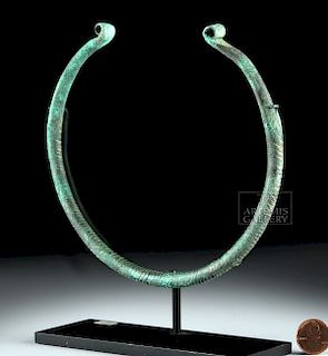 Greek Thracian Bronze Neck Torc