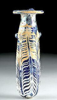 Greek Core-Form Glass Alabastron