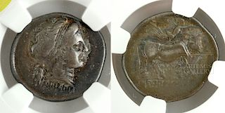 Campania Neapolis Silver AR Didrachm, 7.43 g