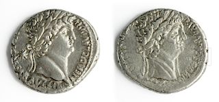 Roman Silver Tetradrachm Nero & Claudius - 14.6 g