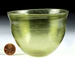 Gorgeous Roman Glass Bowl w/ Tall Sides