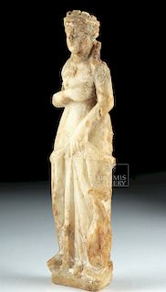 Roman Marble Standing Figure of Woman
