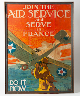 Original "Join the Air Service" by Jozef Paul Verress, 1917