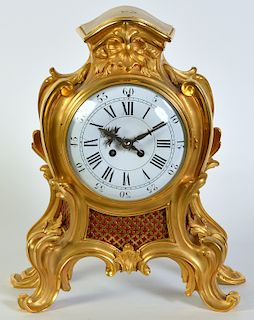 French Dore Bronze Bracket Mantle Clock