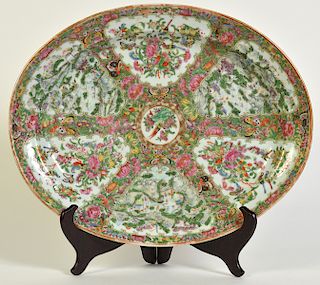 Large Chinese Rose Medallion Platter
