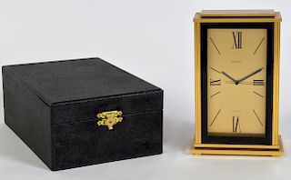 Cartier Desk Clock with Box