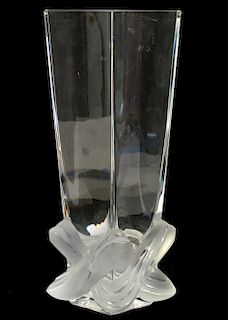 Lalique Lucca Crystal Vase