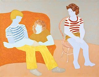 March Avery, (American, b. 1932), Seated Family, 1979