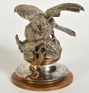 Cast Bronze Bird Figurine