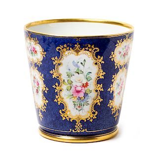 A Royal Bonn Porcelain Cache Pot Height 13 1/2 inches.