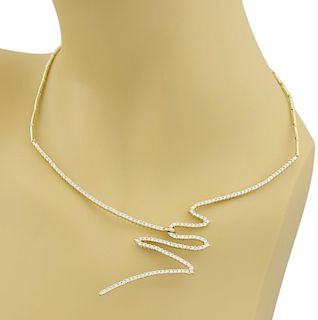 Jose Hess Diamonds 14k Gold Design Necklace