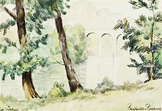 Paul Emile Pissarro, (French, 1884-1972), Bridge and Water