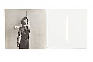 Lucio Fontana, Untitled, Plastic manifold Lucio Fontana, Sin título, Múltiple en plástico