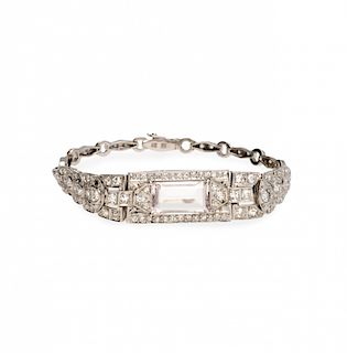 Art Déco style diamonds bracelet Pulsera de diamantes de estilo Art Déco