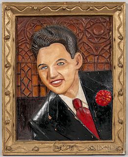 Mack Baker (Texas, 20th Century)  Son  /Portrait of a Man with a Red Carnation