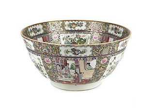 A Chinese Famille Verte Center Bowl, Diameter 15 7/8 inches.