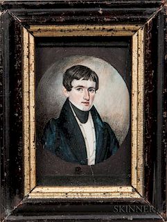 Moses B. Russell (act. Massachusetts/New Hampshire, 1809-1884)  Portrait of a Gentleman