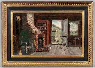 Frank Henry Shapleigh (New Hampshire, 1842-1906)  Old Kitchen in Bartlett, N.H.