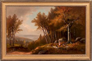 Benjamin Champney (Massachusetts/New Hampshire, 1817-1907)  Autumn in New Hampshire