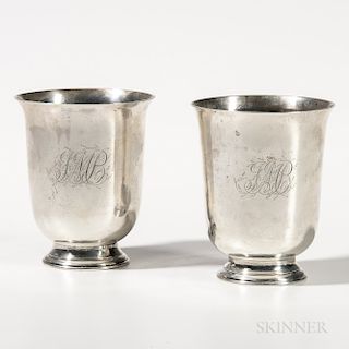 Pair of Silver Beakers