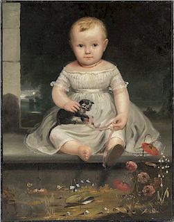 Attributed to Junius Brutus Stearns (America, 1810-1855)  Portrait of Ela Underhill
