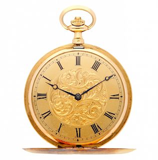 Brevet, Gold pocket watch Brevet, Reloj de bolsillo en oro.