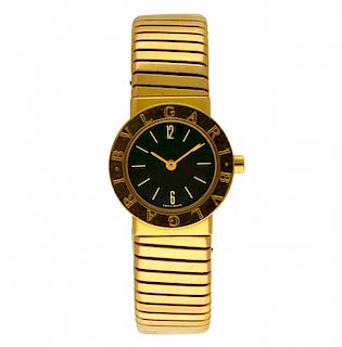 Bulgari, Gold lady's wristwatch Bulgari, Tubogas, Reloj de pulsera de señora en oro
