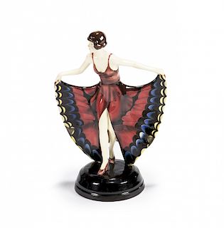 Josef Lorenzl, "Butterfly Dancer", Glazed earthenware Josef Lorenzl, "Butterfly Dancer", Loza vidriada