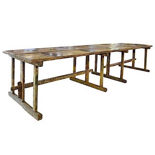 A Large Jeweler's Table 157" W x 39" D x 32" H