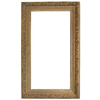 A Large Carved Giltwood Frame 49" W x 5.5" D x 87" H